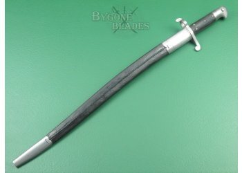 British Volunteer Pattern 1856 Yataghan Sword Bayonet. Unit Marked #4