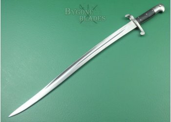 British Volunteer Pattern 1856 Yataghan Sword Bayonet. Unit Marked #6