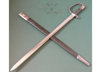 British Wilkinson Made Pattern 1879 Martini Henry Saw Back Artillery Sword Bayonet #4