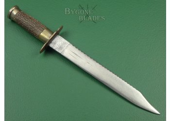 British WW1 Period Scottish Fighting Dirk. Stag Handle Fighting Knife. #2204018 #1