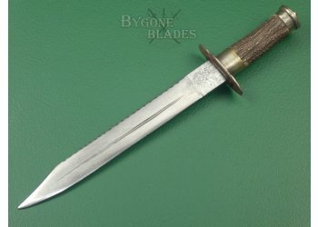 British WW1 Period Scottish Fighting Dirk. Stag Handle Fighting Knife. #2204018 #2
