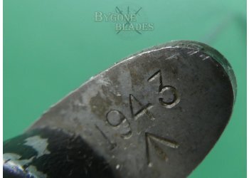 British 1943 Dated Fairbairn Sykes Commando Knife. Third Pattern. #2201005a #12