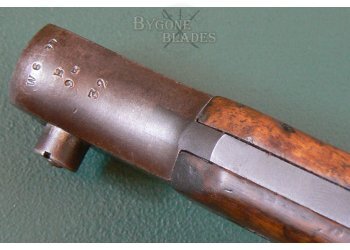 Canadian Mk1 Ross Rifle Bayonet with Mk1 Scabbard. Unit Marked #11