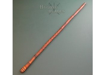 Carved Japanese Root Ball Sword Cane #4