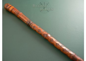 Carved Japanese Root Ball Sword Cane #5