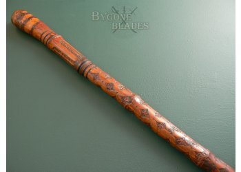 Carved Japanese Root Ball Sword Cane #5