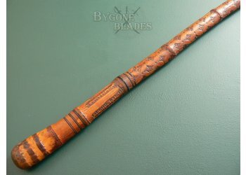 Carved Japanese Root Ball Sword Cane #7