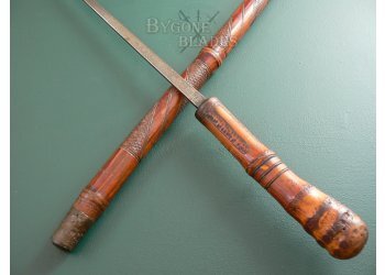 Carved Japanese Root Ball Sword Cane #9