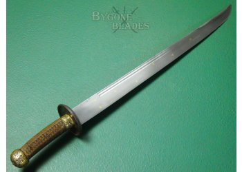 Chinese Late Qing Dynasty Duandao. 19th Century Chinese Hanger Sword. #2407025 #7