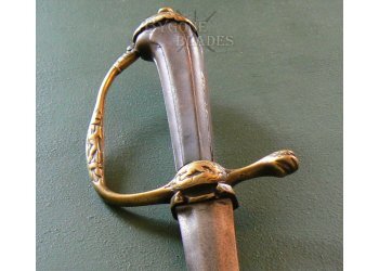 French 17th Century Colichemarde Hunting Sword, Hanger #10