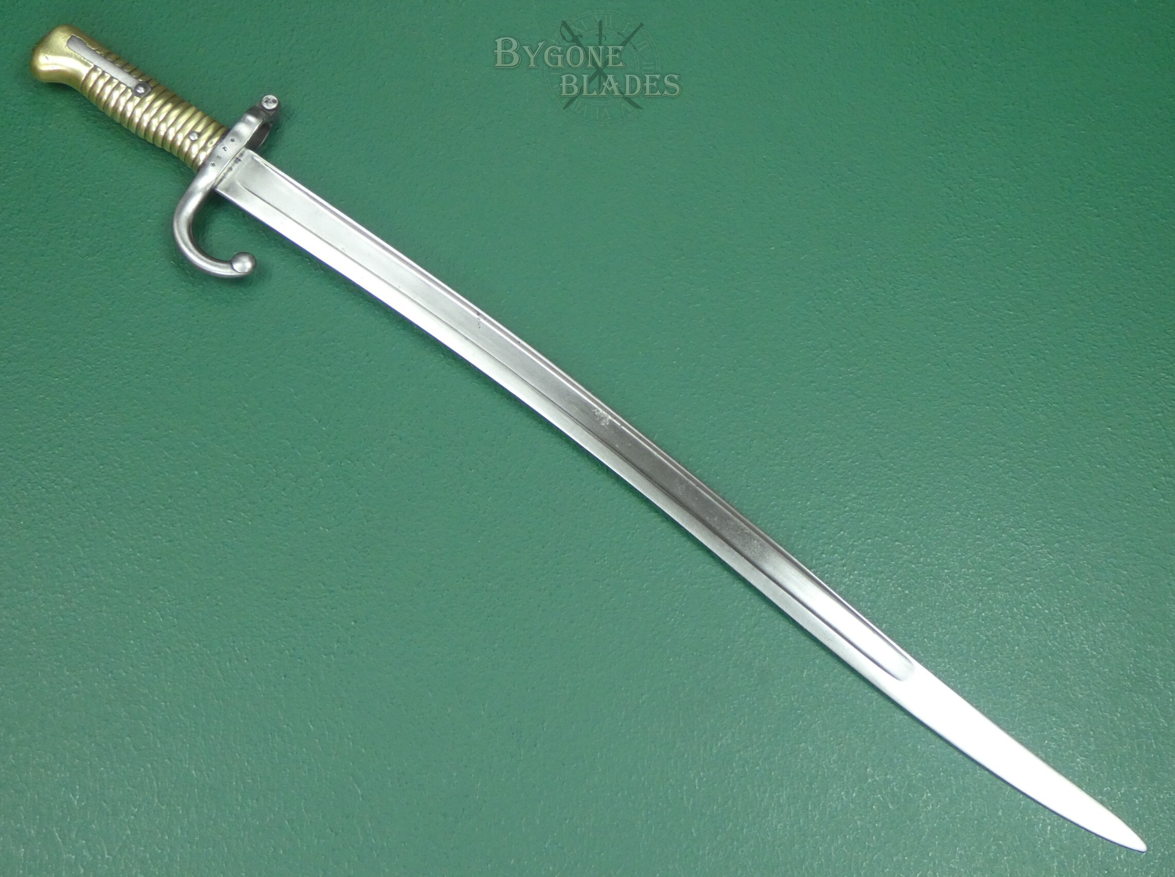 French 1866 Chassepot Yataghan Sword Bayonet. St. Etienne 1871. Matching Scabbard. #2608015 #5