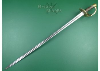 French AN XI Napoleonic Wars Cuirassier Sword. Klingenthal 1814. Versailles Hilt. #6