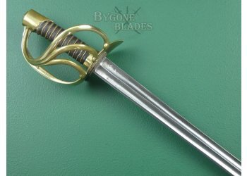 French AN XI Napoleonic Wars Cuirassier Sword. Klingenthal 1814. Versailles Hilt. #7