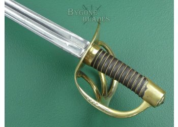 French AN XI Napoleonic Wars Cuirassier Sword. Klingenthal 1814. Versailles Hilt. #10