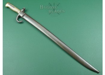 French M1866 Chassepot Musket Sword Bayonet. Matching Serial Numbers #3