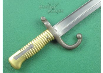 French M1866 Chassepot Musket Sword Bayonet. Matching Serial Numbers #7