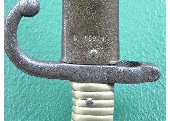 French M1866 Chassepot Musket Sword Bayonet. Matching Serial Numbers #9