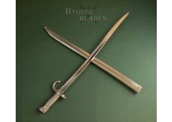 Ceremonial Nickel Plated M1866 Bayonet