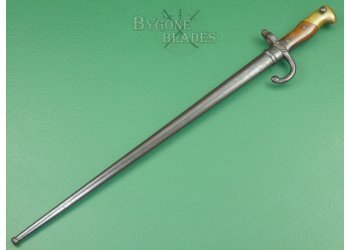 French M1874 Gras Rifle Bayonet. Matching Numbers. St Etienne 1878. #2206018 #4