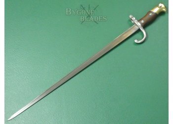 French M1874 Gras Rifle Bayonet. Tulle 1880. Matching Scabbard. #2510004 #7
