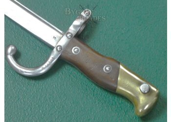 French M1874 Gras Rifle Bayonet. Tulle 1880. Matching Scabbard. #2510004 #9
