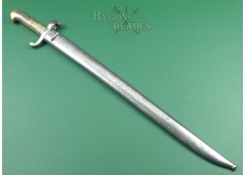 French Model 1842 Yataghan Sword Bayonet. Chatelleault 1848 #3