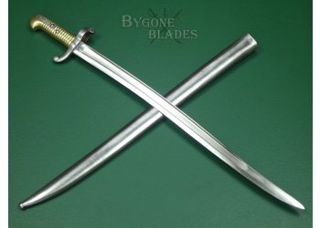 French Model 1842 Yataghan Sword Bayonet. Chatellerault 1854. #2407030 #1