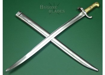 French Model 1842 Yataghan Sword Bayonet. Chatellerault 1854. #2407030 #2