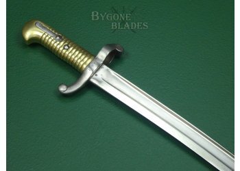 French Model 1842 Yataghan Sword Bayonet. Chatellerault 1854. #2407030 #7