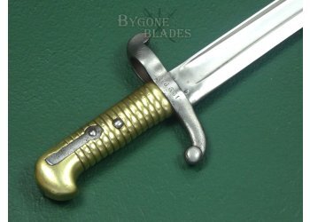 French Model 1842 Yataghan Sword Bayonet. Chatellerault 1854. #2407030 #9