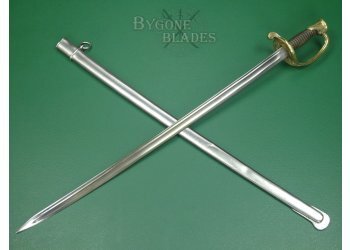 French Model 1855 Infantry Adjutants Sword. Matching Numbered Scabbard. #2410033 #2