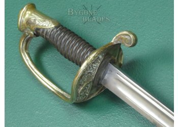 French Model 1855 Infantry Adjutants Sword. Matching Numbered Scabbard. #2410033 #11