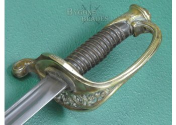 French Model 1855 Infantry Adjutants Sword. Matching Numbered Scabbard. #2410033 #12