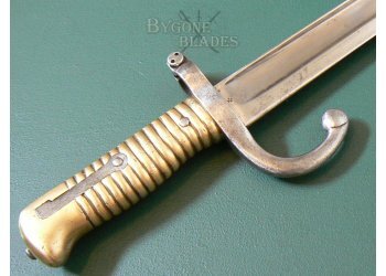 French Model 1866 Chassepot Bayonet. Maltese Cross Markings #6