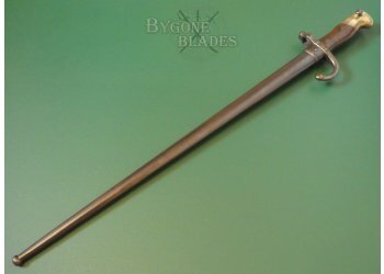 French Model 1874 Gras Rifle Epee Bayonet. 1876. Matching Scabbard #4