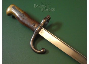 French Model 1874 Gras Rifle Epee Bayonet. 1876. Matching Scabbard #8