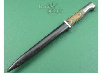 German 1884/98 Mk II WW1 Sawback Bayonet. Double Maker Marks. #2111005 #4