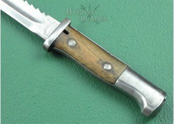 German 1884/98 Mk II WW1 Sawback Bayonet. Double Maker Marks. #2111005 #8