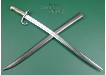 German Issued French M1866 Chassepot Bayonet. Franco-Prussian War Seizure. #2111010 #1