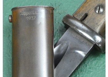 German K98 Bayonet. Coppel 1937. Matching Scabbard. #2504007 #9