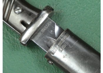 German K98 Bayonet. Heller 1938. Matching Scabbard. #2410016 #9