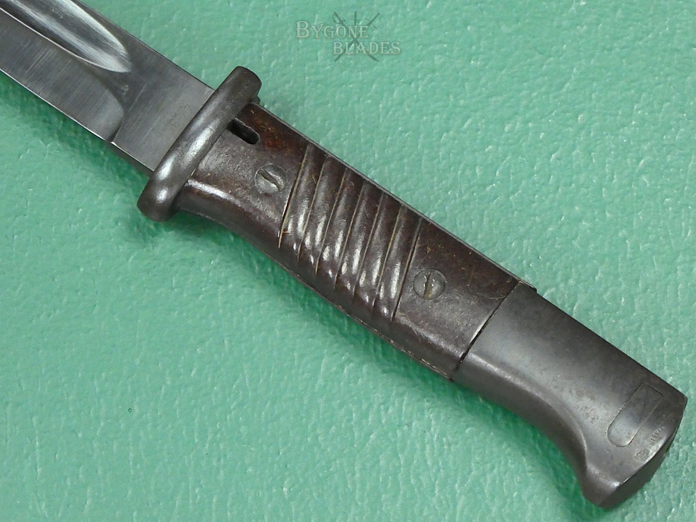 German K98 Bayonet. Horster 1944. Matching Numbered Scabbard. #2607004 #8