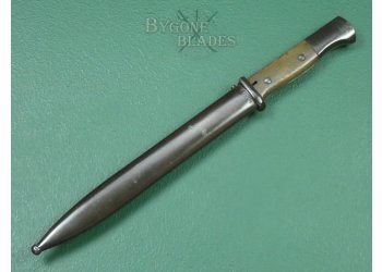 German S1884/98 Bayonet.  K98 Matching Numbered Scabbard. #2403003 #4