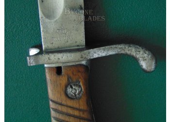 German S98/05aA First Pattern Bayonet. Erfurt 1908. Unit Marked #10