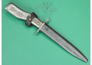German WW1 DEMAG Crank Handle Trench Knife Bayonet. Unit Marked. #2406002 #3