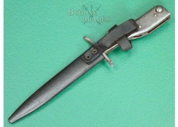 German WW1 DEMAG Crank Handle Trench Knife Bayonet. Unit Marked. #2406002 #4