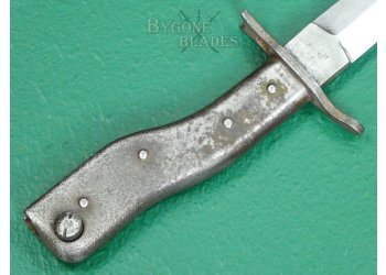 German WW1 DEMAG Crank Handle Trench Knife Bayonet. Unit Marked. #2406002 #7