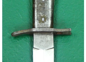 German WW1 DEMAG Crank Handle Trench Knife Bayonet. Unit Marked. #2406002 #9