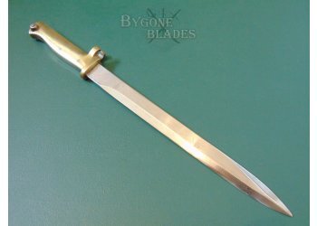 German WW1 Ersatz Bayonet EB22. Brass Hilt. #4