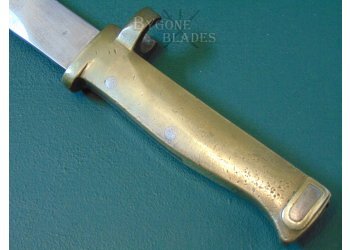 German WW1 Ersatz Bayonet EB22. Brass Hilt. #7